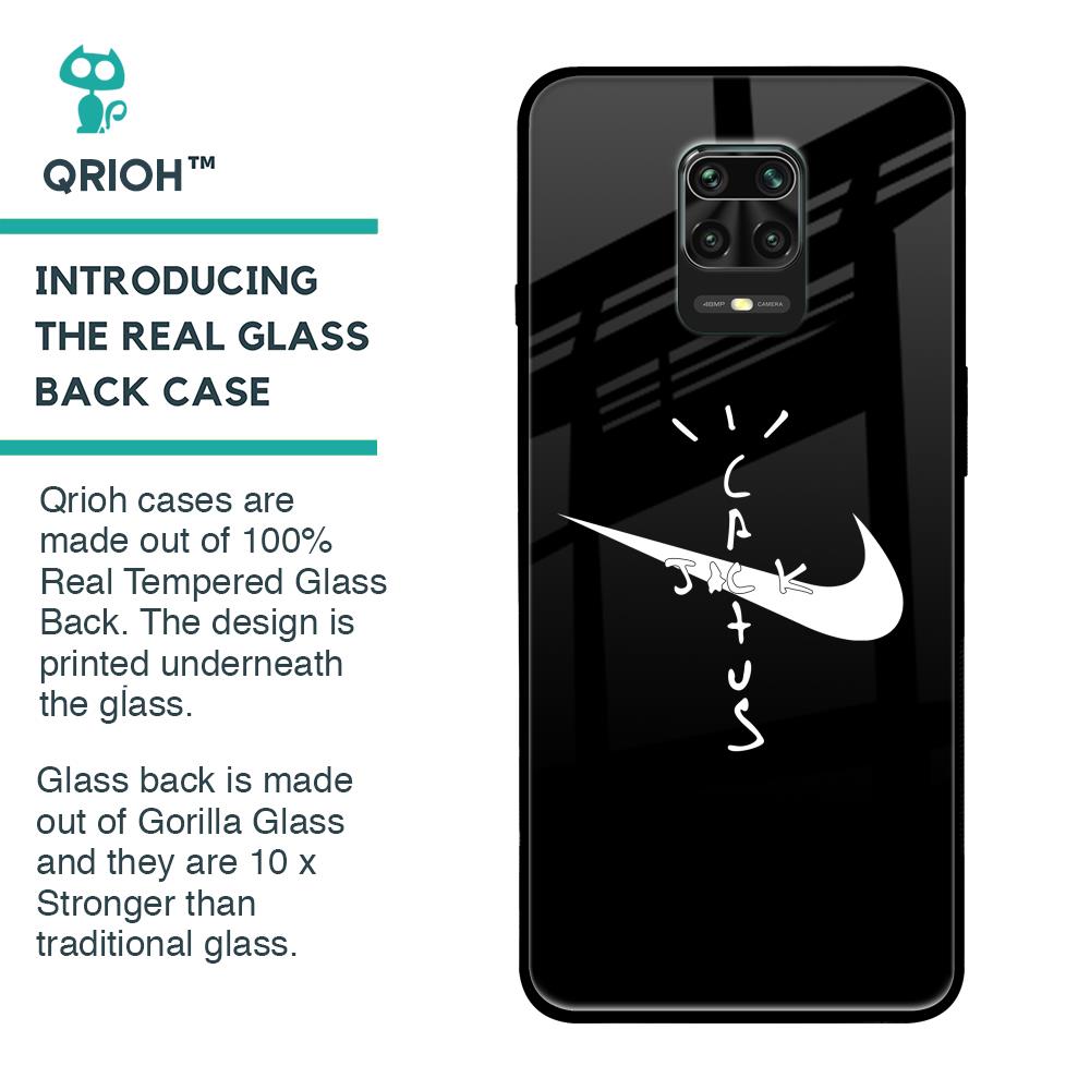 Jack Cactus Glass Case for Redmi Note 9 Pro Max