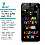 Magical Words Glass Case for Redmi Note 9 Pro Max