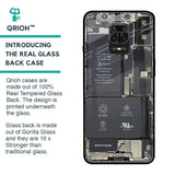 Skeleton Inside Glass Case for Redmi Note 9 Pro Max