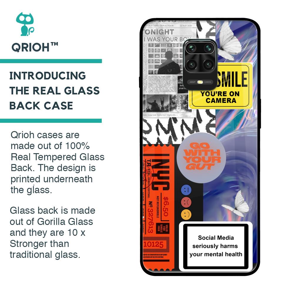 Smile for Camera Glass Case for Redmi Note 9 Pro Max