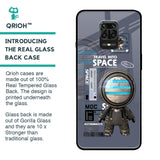 Space Travel Glass Case for Redmi Note 9 Pro Max