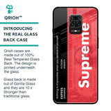 Supreme Ticket Glass Case for Redmi Note 9 Pro Max