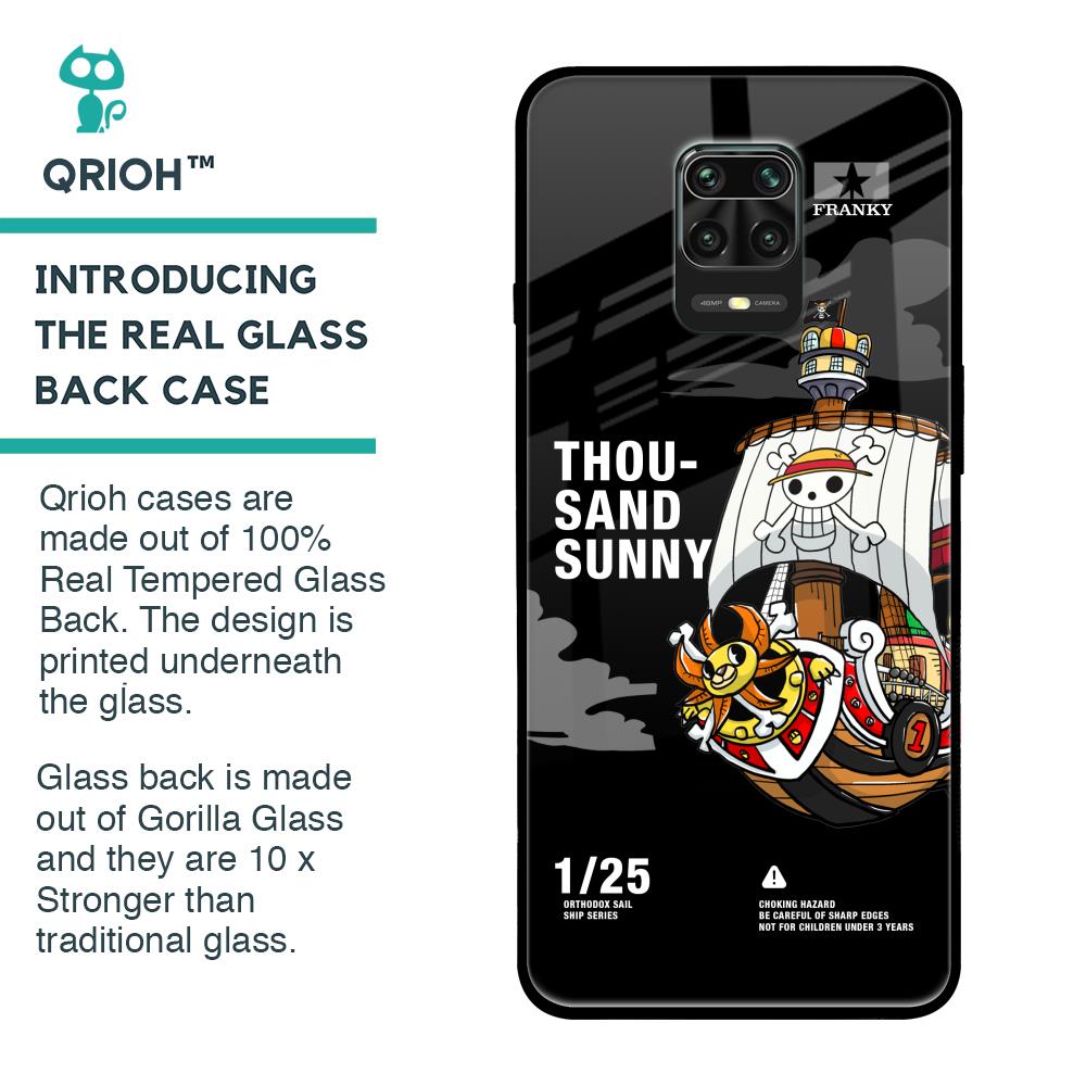 Thousand Sunny Glass Case for Redmi Note 9 Pro Max