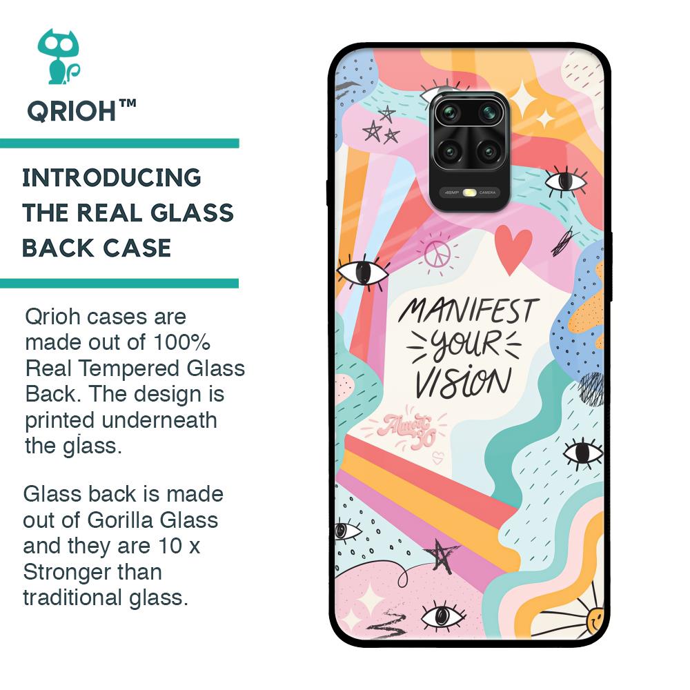Vision Manifest Glass Case for Redmi Note 9 Pro Max