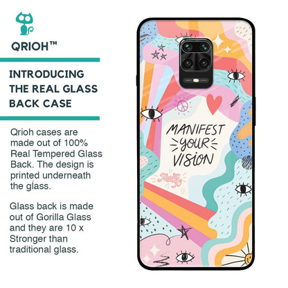 Vision Manifest Glass Case for Redmi Note 9 Pro Max