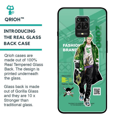 Zoro Bape Glass Case for Redmi Note 9 Pro Max