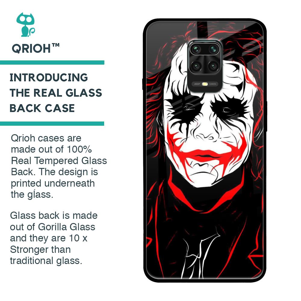 Life In Dark Glass Case For Redmi Note 9 Pro Max