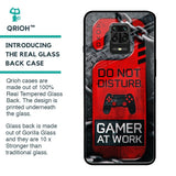 Do No Disturb Glass Case For Redmi Note 9 Pro Max