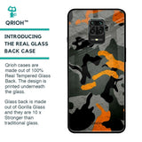 Camouflage Orange Glass Case For Redmi Note 9 Pro Max