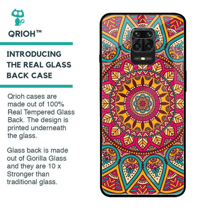 Elegant Mandala Glass Case for Redmi Note 9 Pro Max