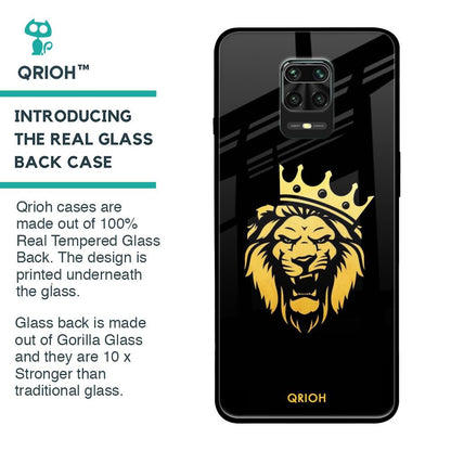 Lion The King Glass Case for Redmi Note 9 Pro Max