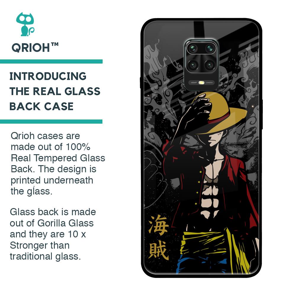 Dark Luffy Glass Case for Redmi Note 9 Pro Max