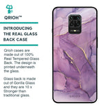 Purple Gold Marble Glass Case for Redmi Note 9 Pro Max