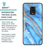 Vibrant Blue Marble Glass Case for Redmi Note 9 Pro Max