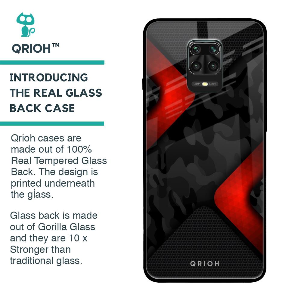Modern Camo Abstract Glass Case for Redmi Note 9 Pro Max