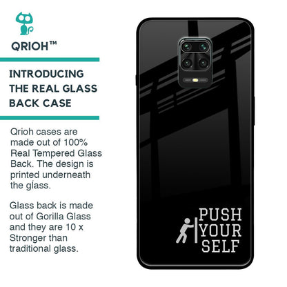 Push Your Self Glass Case for Redmi Note 9 Pro Max