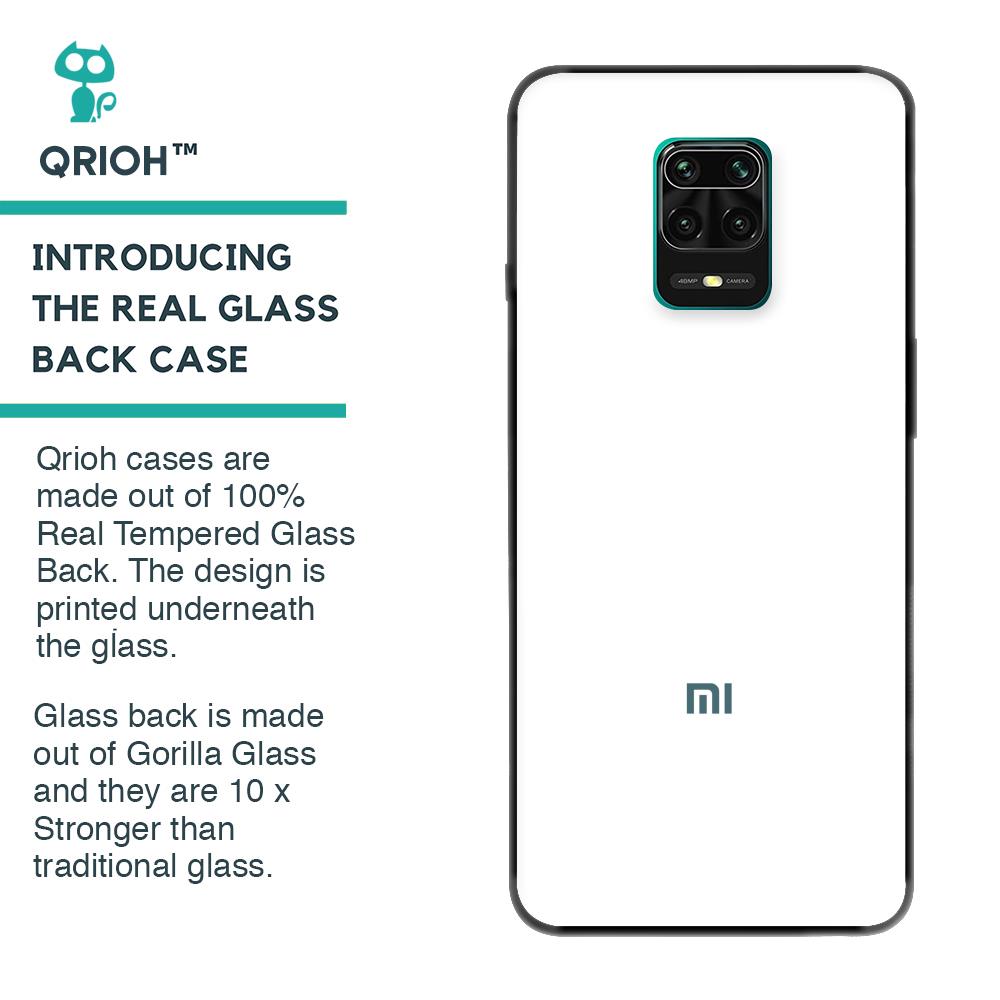 Arctic White Redmi Note 9 Pro Max Glass Back Cover - Flat 35% Off On Redmi Note  9 Pro Max Glass Covers – Qrioh.Com