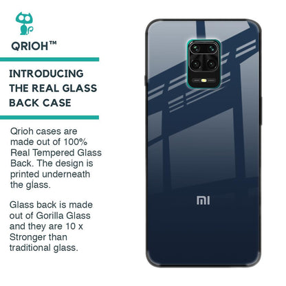 Overshadow Blue Glass Case For Redmi Note 9 Pro Max
