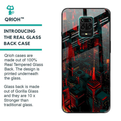 City Light Glass Case For Redmi Note 9 Pro Max
