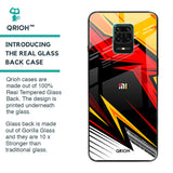 Race Jersey Pattern Glass Case For Redmi Note 9 Pro Max