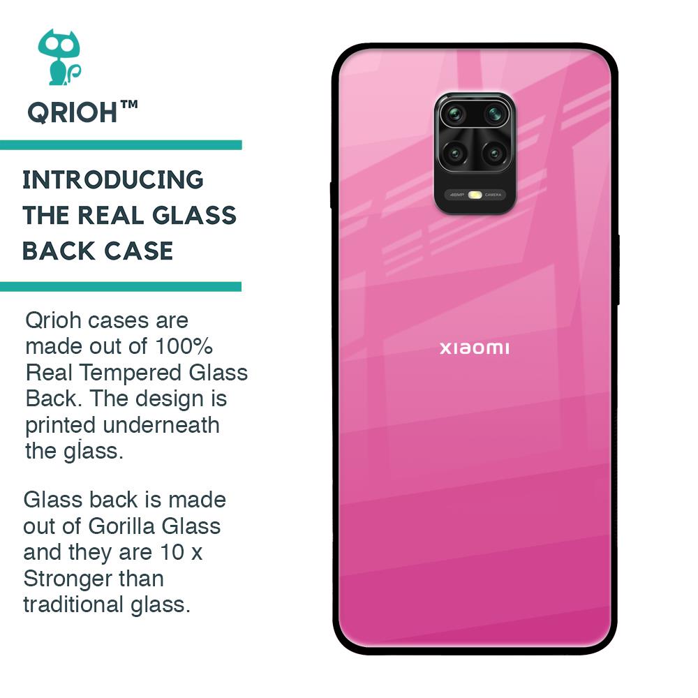 Pink Ribbon Caddy Glass Case for Redmi Note 9 Pro Max