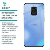 Vibrant Blue Texture Glass Case for Redmi Note 9 Pro Max