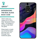 Colorful Fluid Glass Case for Redmi Note 9 Pro Max