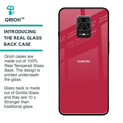 Solo Maroon Glass case for Redmi Note 9 Pro Max