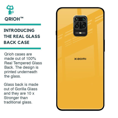 Fluorescent Yellow Glass case for Redmi Note 9 Pro Max