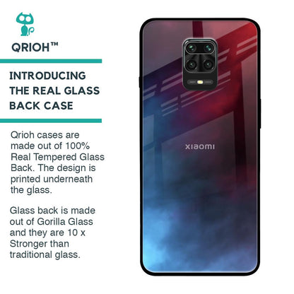Smokey Watercolor Glass Case for Redmi Note 9 Pro Max