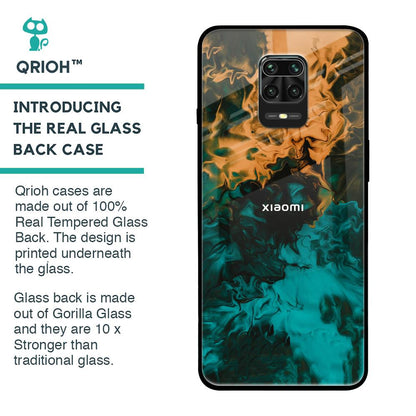 Watercolor Wave Glass Case for Redmi Note 9 Pro Max