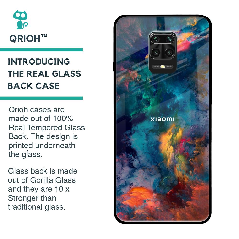 Colored Storm Glass Case for Redmi Note 9 Pro Max