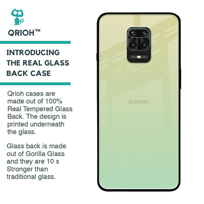Mint Green Gradient Glass Case for Redmi Note 9 Pro Max