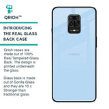 Pastel Sky Blue Glass Case for Redmi Note 9 Pro Max