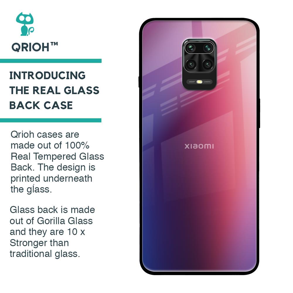 Multi Shaded Gradient Glass Case for Redmi Note 9 Pro Max