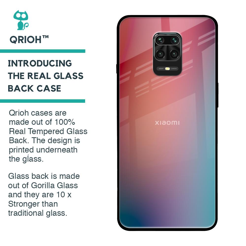 Dusty Multi Gradient Glass Case for Redmi Note 9 Pro Max