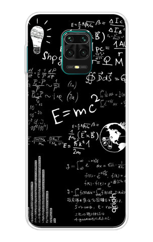 Equation Doodle Redmi Note 9 Pro Max Back Cover