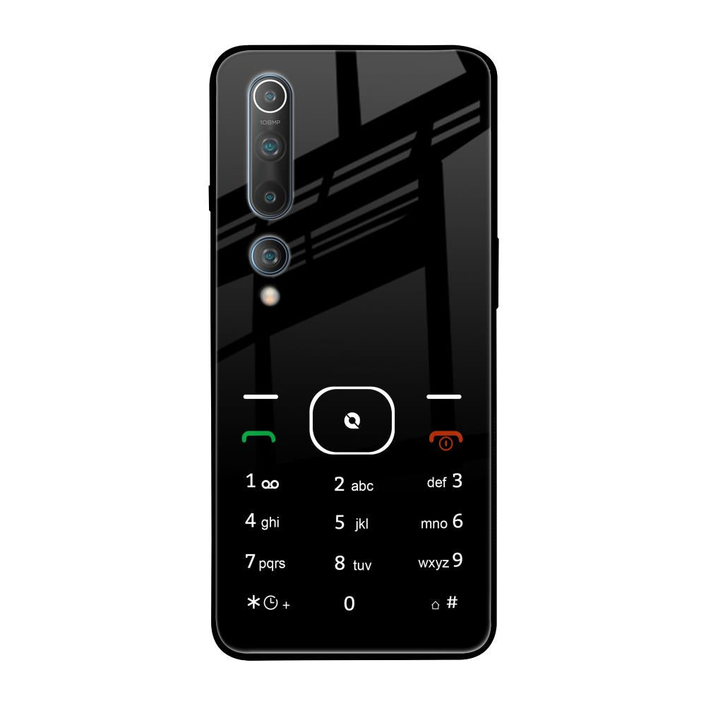 Classic Keypad Pattern Xiaomi Mi 10 Glass Back Cover Online