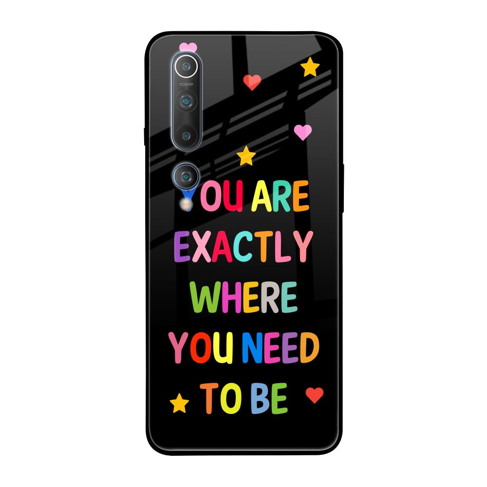 Magical Words Xiaomi Mi 10 Glass Back Cover Online