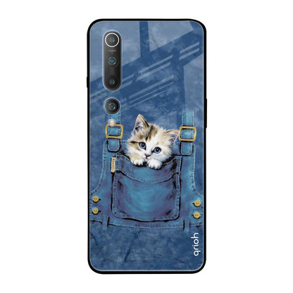 Kitty In Pocket Xiaomi Mi 10 Glass Back Cover Online