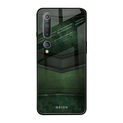 Green Leather Xiaomi Mi 10 Glass Back Cover Online