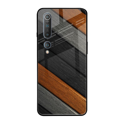 Tri Color Wood Xiaomi Mi 10 Glass Back Cover Online