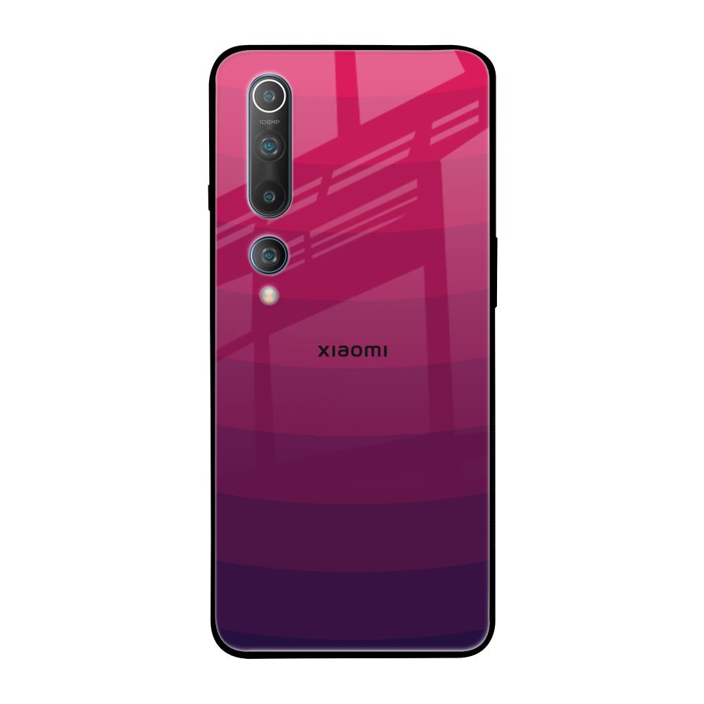 Wavy Pink Pattern Xiaomi Mi 10 Glass Back Cover Online