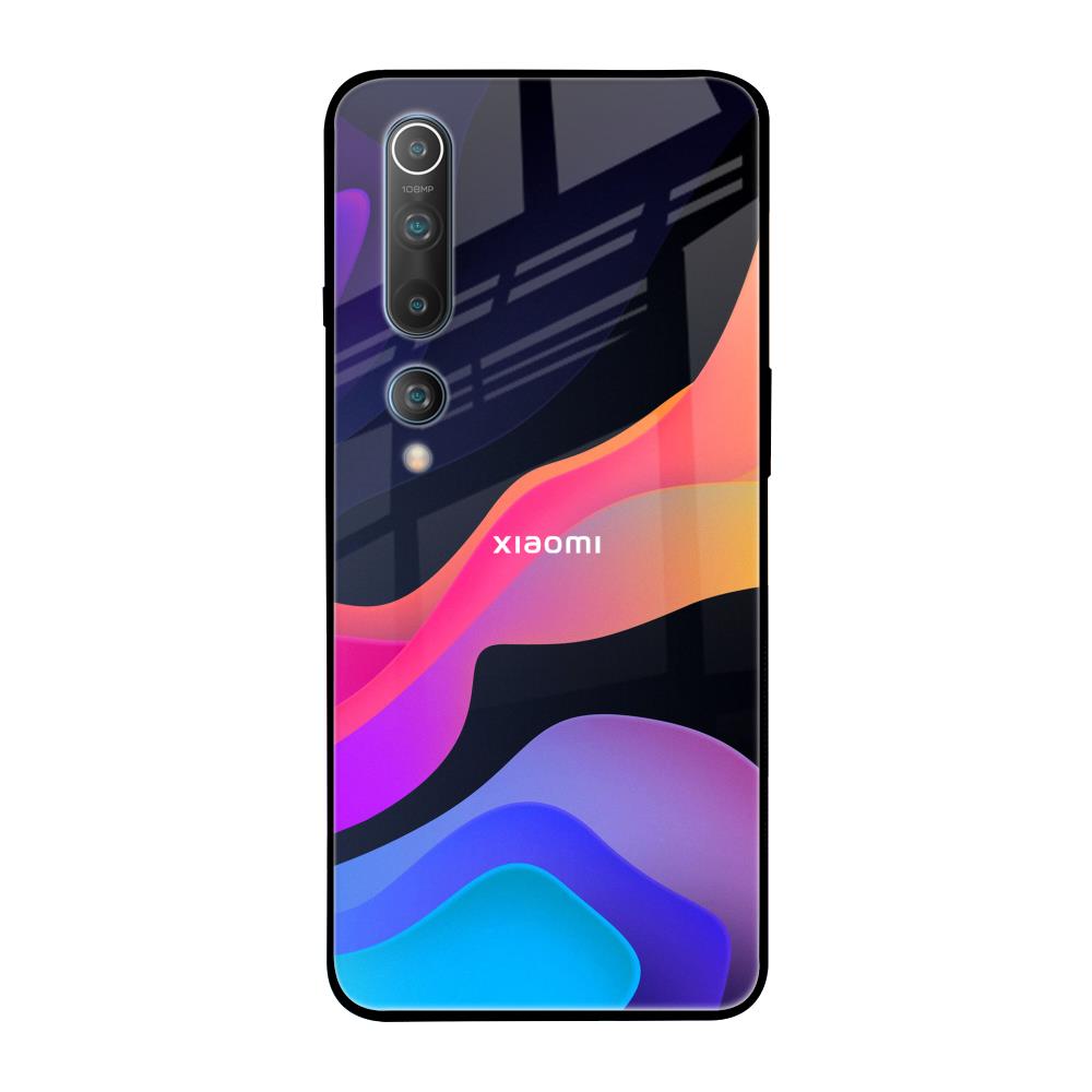 Colorful Fluid Xiaomi Mi 10 Glass Back Cover Online