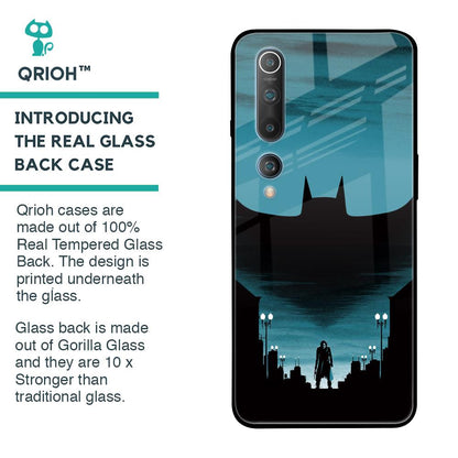 Cyan Bat Glass Case for Xiaomi Mi 10
