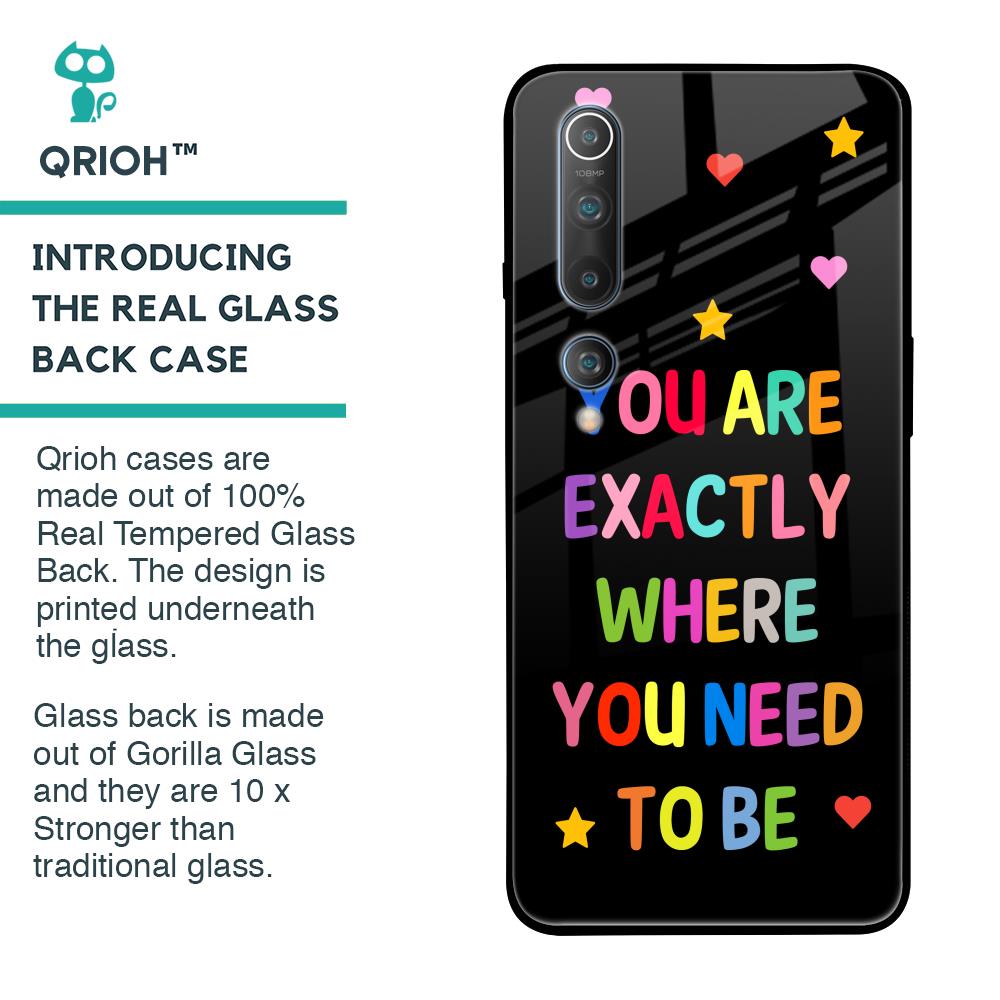 Magical Words Glass Case for Xiaomi Mi 10