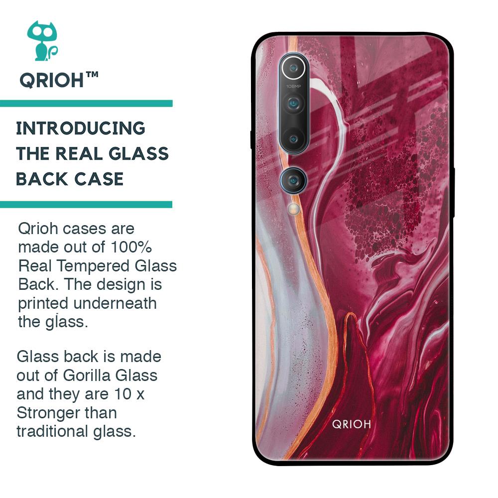 Crimson Ruby Glass Case for Xiaomi Mi 10