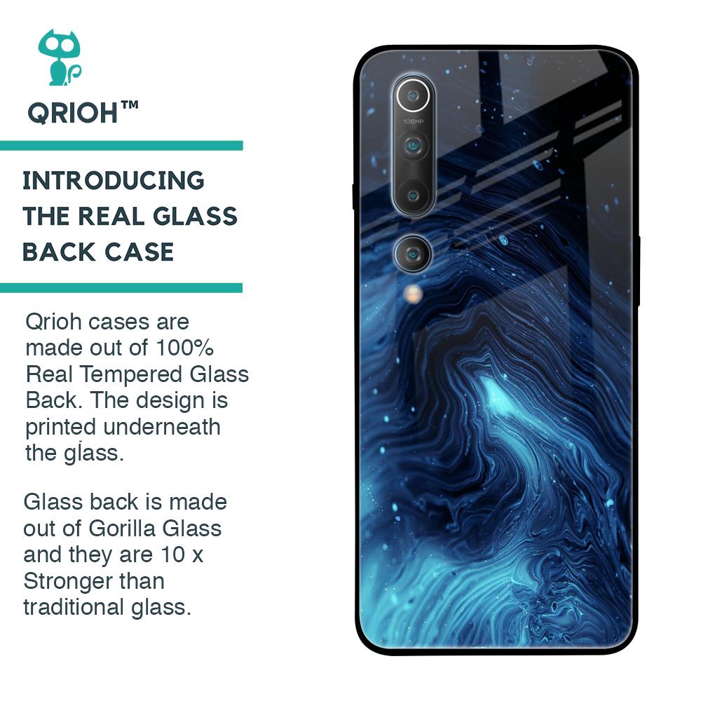 Dazzling Ocean Gradient Glass Case For Xiaomi Mi 10