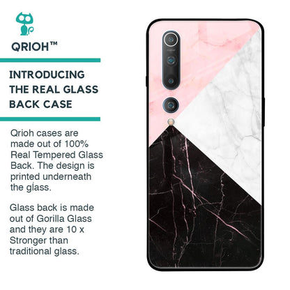 Marble Collage Art Glass Case For Xiaomi Mi 10