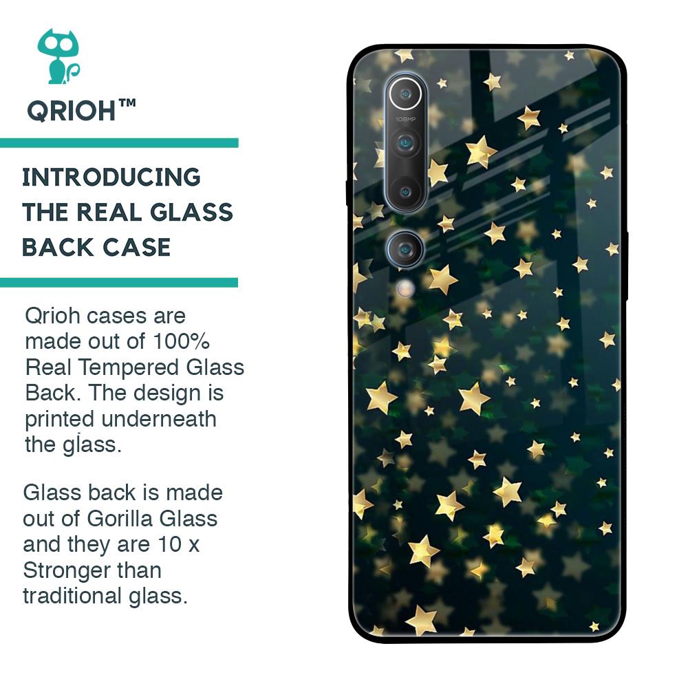 Dazzling Stars Glass Case For Xiaomi Mi 10